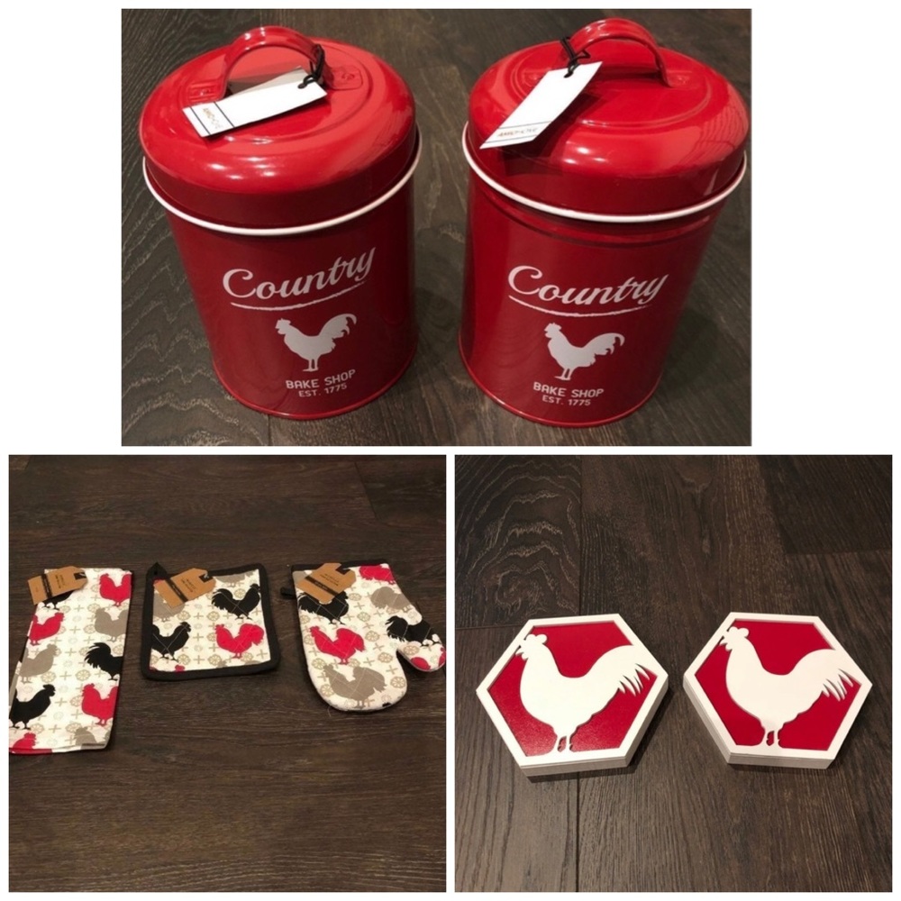 Farmhouse Rooster Kitchen Bundle-NEW
